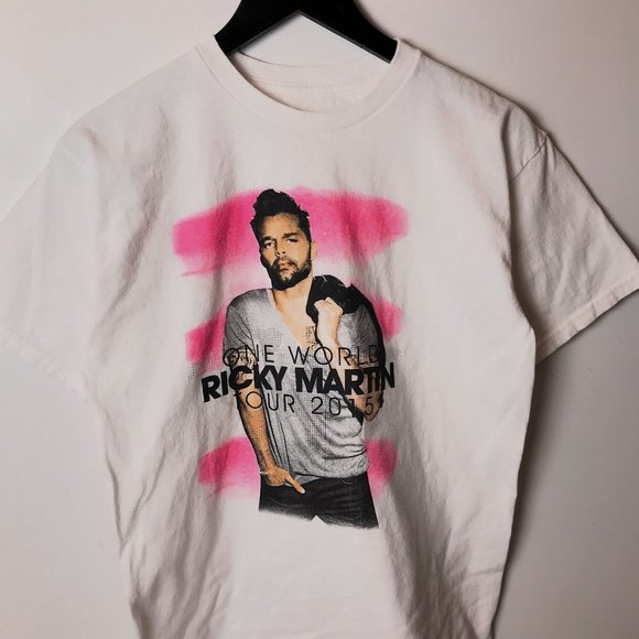 2015 One World Ricky Martin Tour T Shirt Artist Concert Graphic Tee M - Picture 5 of 15